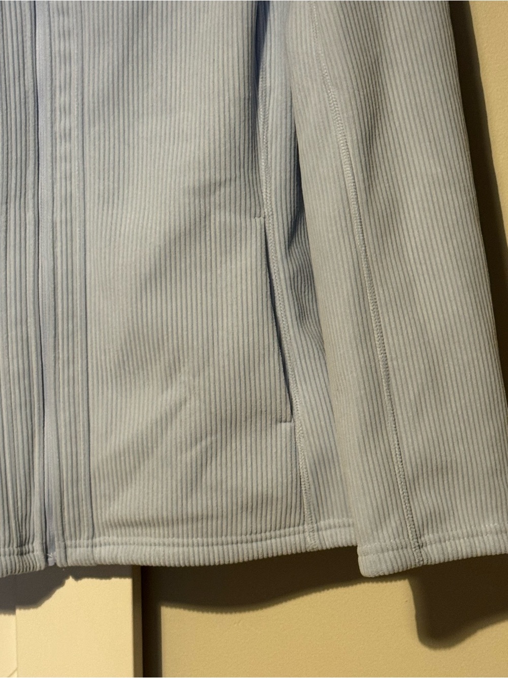 Andrew Marc Women’s XL Light Blue Ribbed Full Zip Jacket - Picture 6 of 7